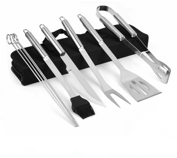 9 részes grill eszköz készlet táskában