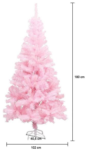 Rózsaszín műfenyő - több méretben-180 cm-es