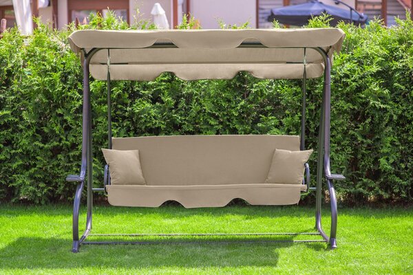 Funfit Garden Deluxe dönthető kerti Hintaágy - bézs