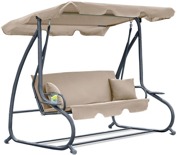 Funfit Garden Deluxe dönthető kerti Hintaágy - bézs