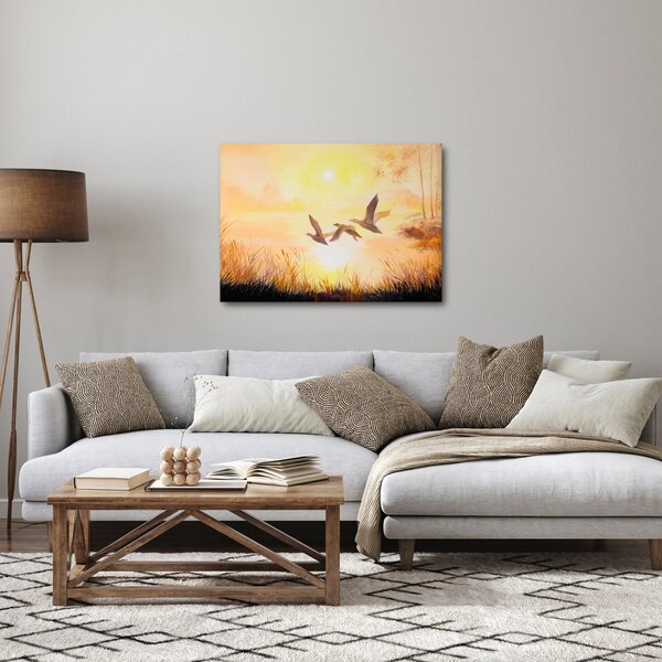 Kép - Daruk naplementekor (70x50 cm)