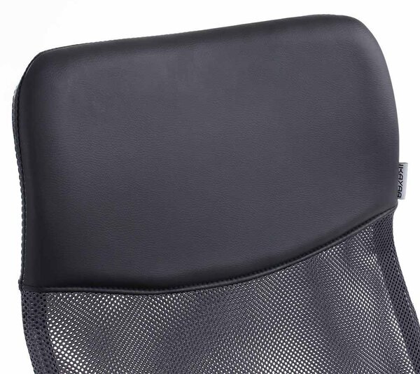Ergonomikus irodai szék magasított háttámlával - fekete
