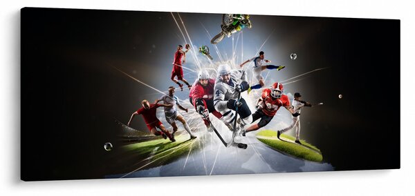 Kép - Sportolók (120x50 cm)