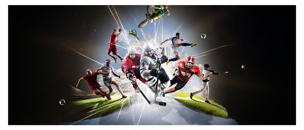 Kép - Sportolók (120x50 cm)