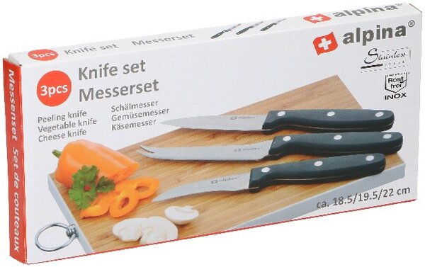 KÉS SZETT 3DB 18,5/19,5/22CM ALPINA