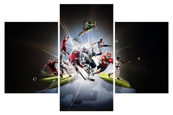 Kép - Sportolók (90x60 cm)