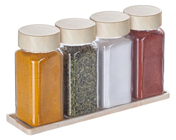 Fűszertartó szett 4db tartóval 140ml S-724