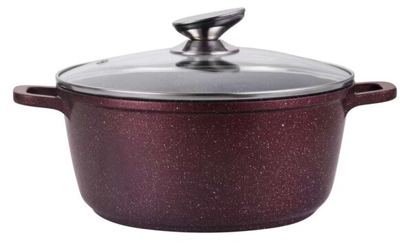 Lábas márvány bevonat 2,2L üveg fedővel Happy Cooking RS-1197