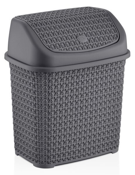 Szemetes billenős 4,5L kötött mintás 8102