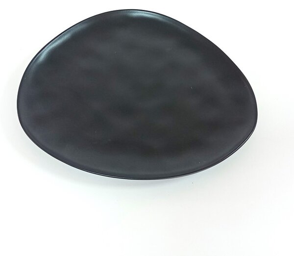 Tányér lapos kerámia Trior fekete 30cm 956