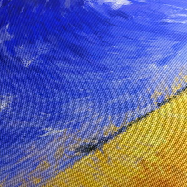 Kép - olajfestmény, arany mező (70x50 cm)