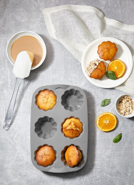 Szilikon sütőforma szett virág muffin fánk 6db-os 30010-2
