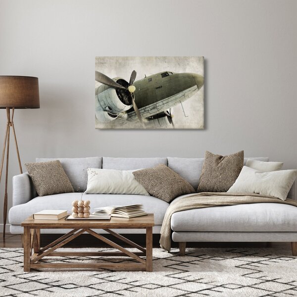 Kép - Régi légcsavaros repülőgép (90x60 cm)