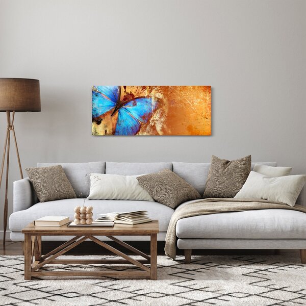Kép - Kék pillangó (120x50 cm)