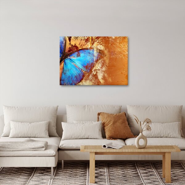 Kép - Kék pillangó (70x50 cm)