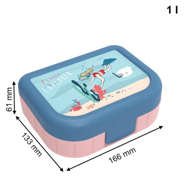 Uzsonnás doboz 1L Memory kids lány 1016411026