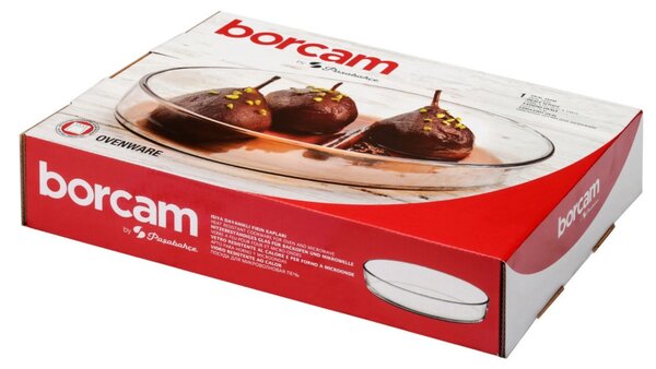 Jénai hőálló sütőtál ovális 2,36L Borcam 59064/1007321