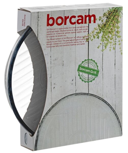 Jénai sütőtál kerek bordázott aljú 26cm Borcam 59534/1073141