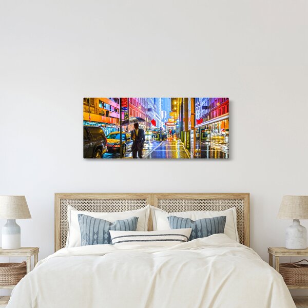 Kép - Város neonfényben (120x50 cm)