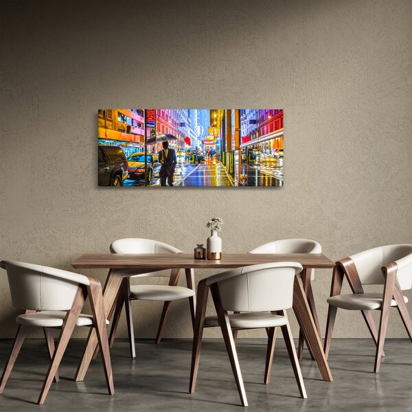 Kép - Város neonfényben (120x50 cm)