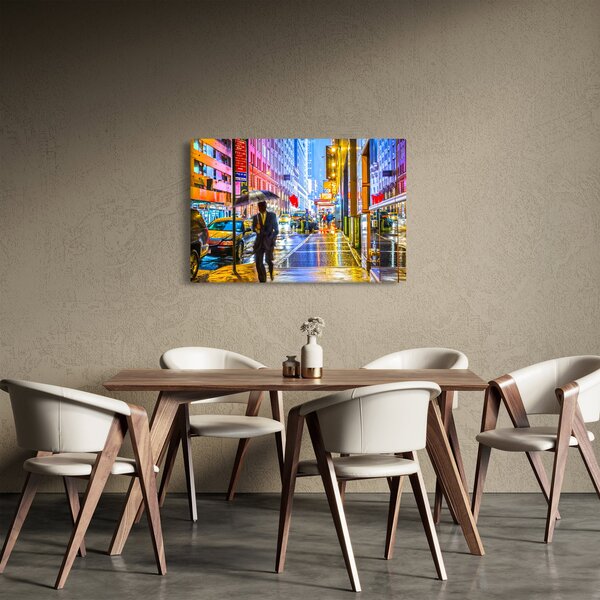 Kép - Város neonfényben (90x60 cm)