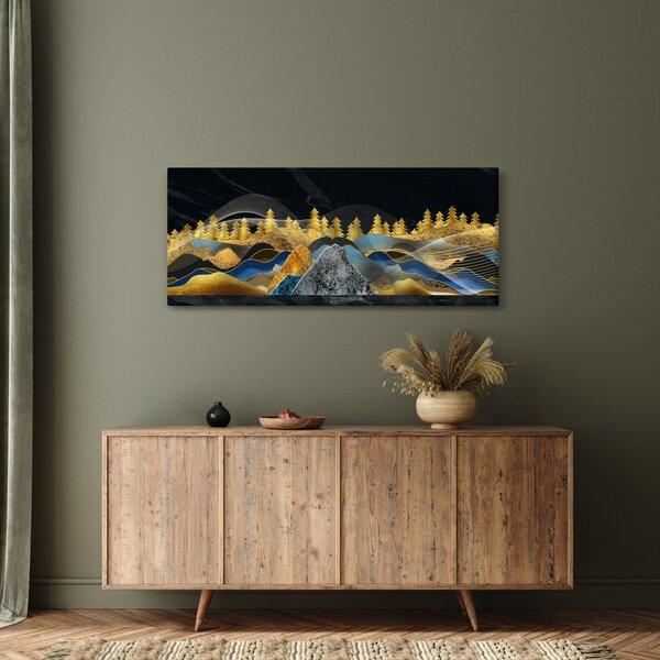 Kép - zlaté hory (120x50 cm)