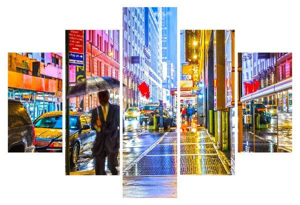 Kép - Város neonfényben (150x105 cm)