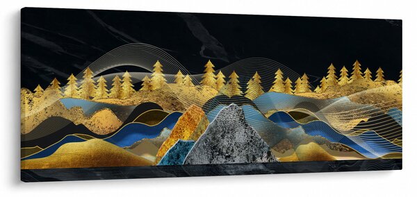 Kép - zlaté hory (120x50 cm)