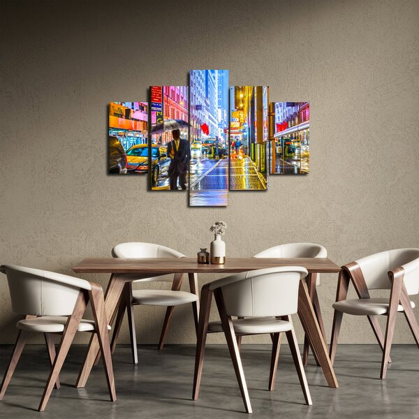 Kép - Város neonfényben (150x105 cm)