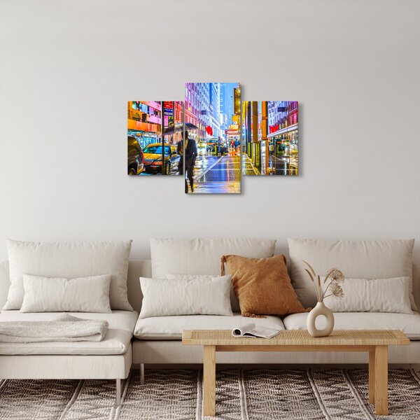 Kép - Város neonfényben (90x60 cm)