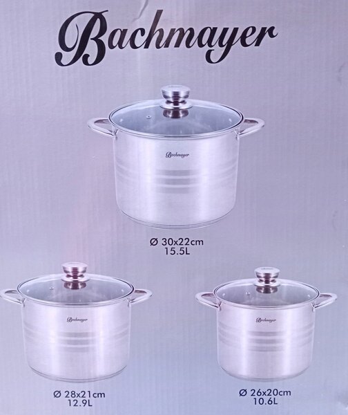 Fazék szett 6 részes inox BM-192