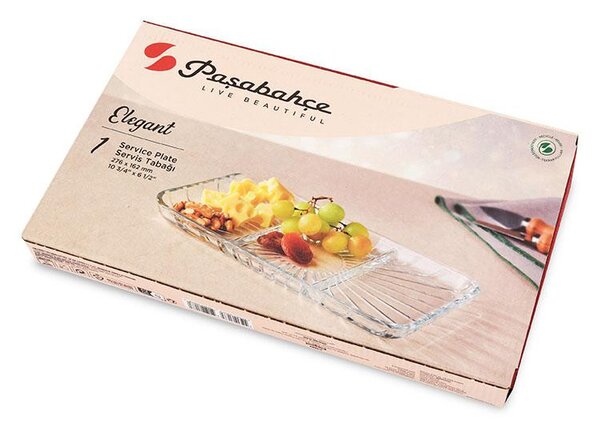 Kínáló tányér szögletes osztott Elegant 54983/1206568 AKCIÓ