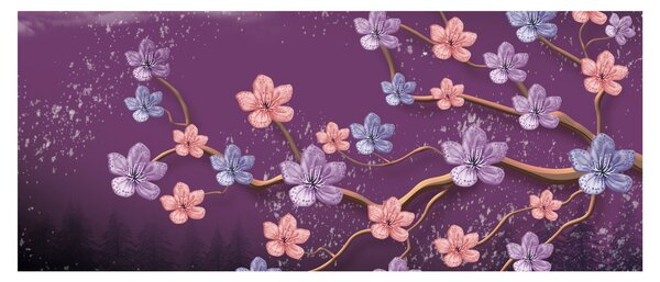Kép - Tavaszi alkonyat (120x50 cm)