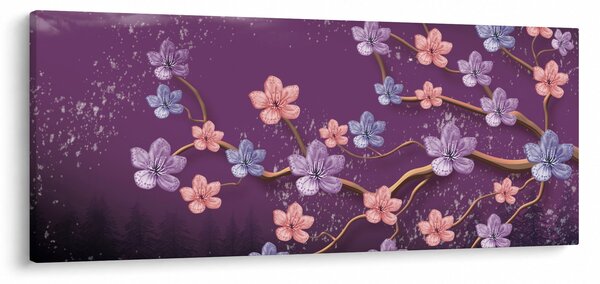 Kép - Tavaszi alkonyat (120x50 cm)