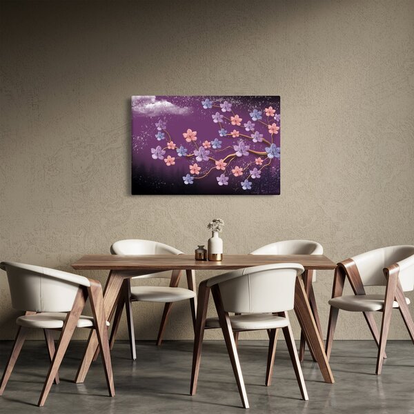 Kép - Tavaszi alkonyat (90x60 cm)