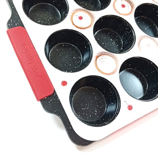 Muffin sütőforma 12 részes kerámia bevonattal RL-MFN12