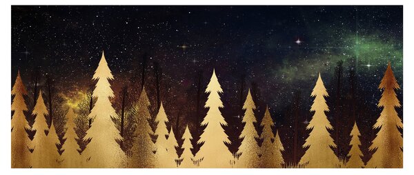 Kép - arany éjszaka (120x50 cm)