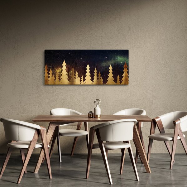 Kép - arany éjszaka (120x50 cm)