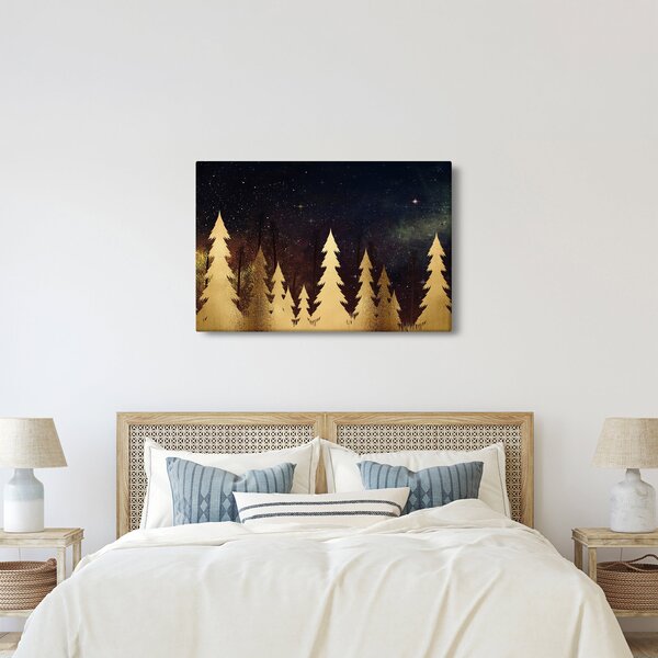 Kép - arany éjszaka (90x60 cm)