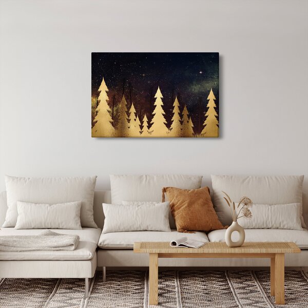 Kép - arany éjszaka (90x60 cm)