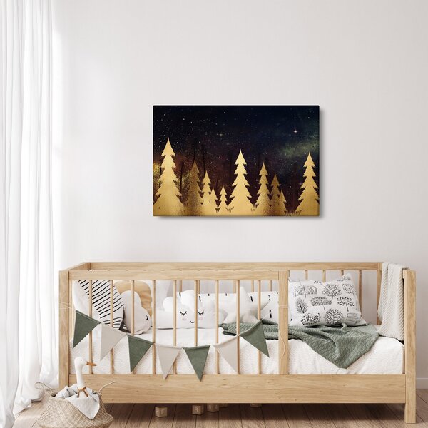Kép - arany éjszaka (90x60 cm)