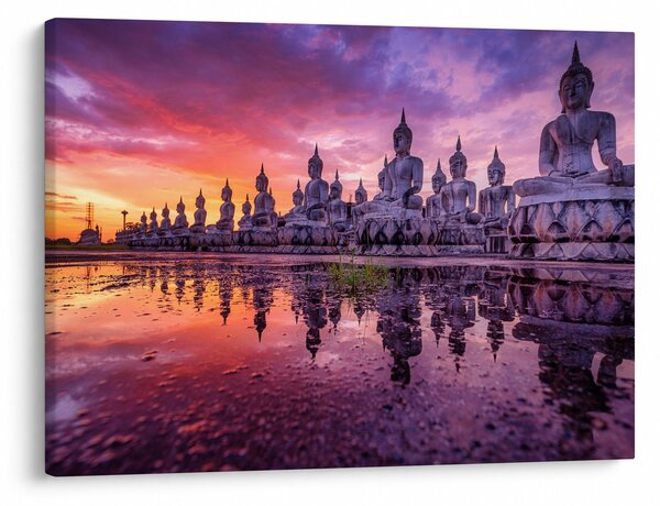 Kép - Buddhák naplementekor (70x50 cm)