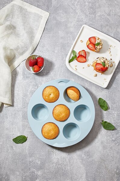 Szilikon sütőforma kerek muffin 7db-os 30007
