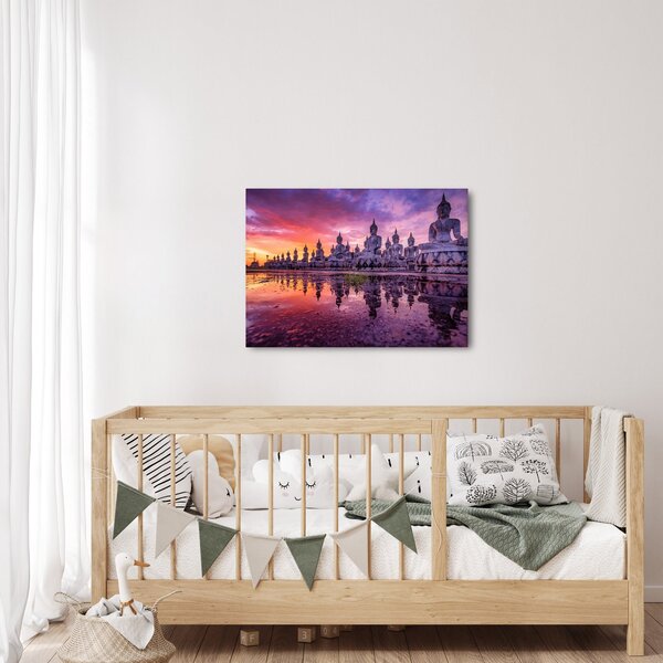 Kép - Buddhák naplementekor (70x50 cm)