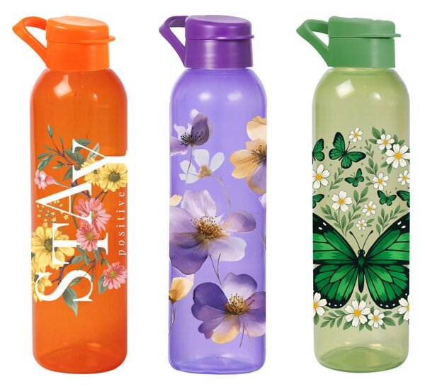 Kulacs 750ml virág-pillangó mintával 161818-312