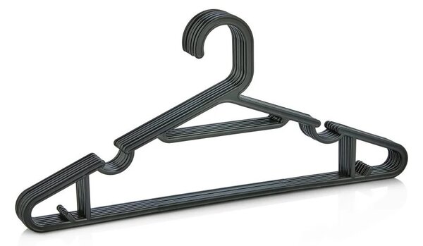 Vállfa 6db fekete SP-084