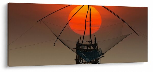 Kép - Napkelte, Pakpra-tó (120x50 cm)