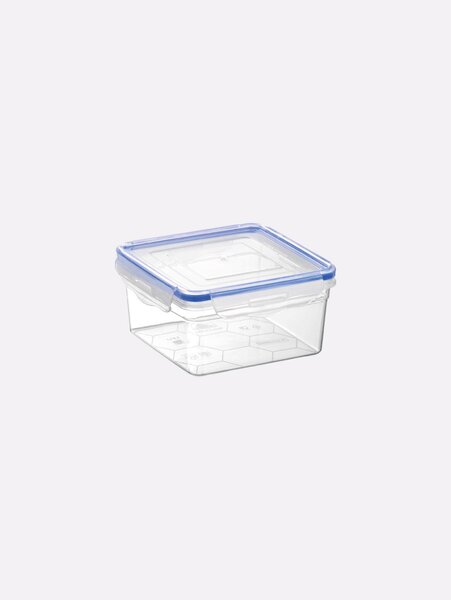 TÁROLÓDOBOZ SZÖGL. MŰA. PATENTZÁRAS TETŐVEL 1,2L "SQUARE"