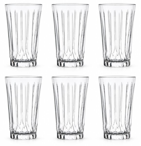 Mirelle long drink bordázott pohárkészlet 6 db-os 340 ml