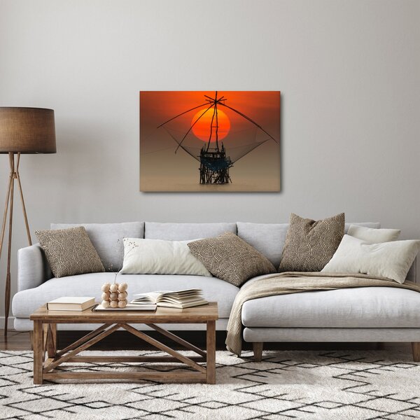 Kép - Napkelte, Pakpra-tó (70x50 cm)